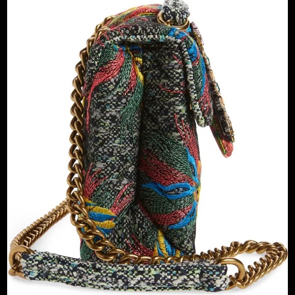 Kurt Geiger London Mayfair Embroidered Tweed Crossbody Bag - Picture 11 of 13